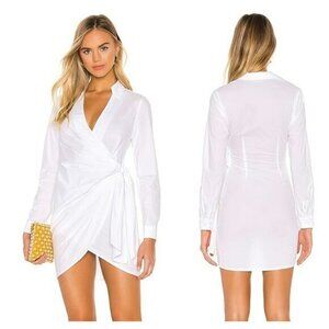 Superdown Sophie Draped Mini Dress - White